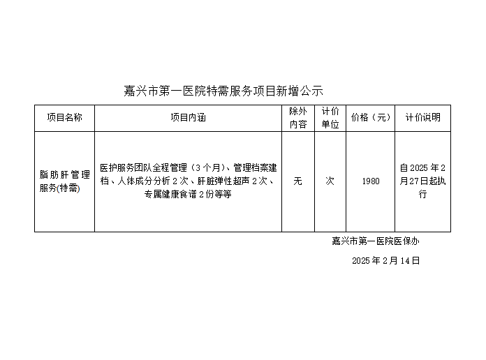 pg电子游戏app特需服务项目新增公示(脂肪肝特需服务套餐) .png